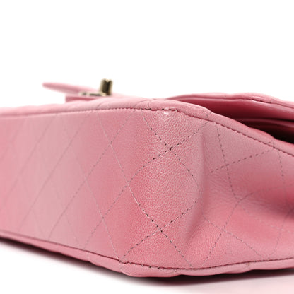 Chanel Cloudy Pearly Goatskin Quilted Medium Double Flap Pink 10 of 11