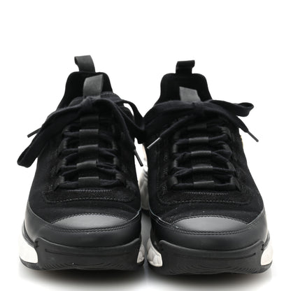 Chanel Velvet Calfskin Mixed Fibers CC Sneakers 39.5 Black 3 of 9
