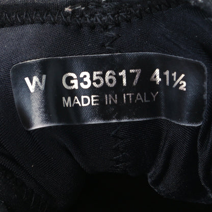 Chanel Velvet Calfskin Mixed Fibers CC Sneakers 41.5 Black 10 of 11