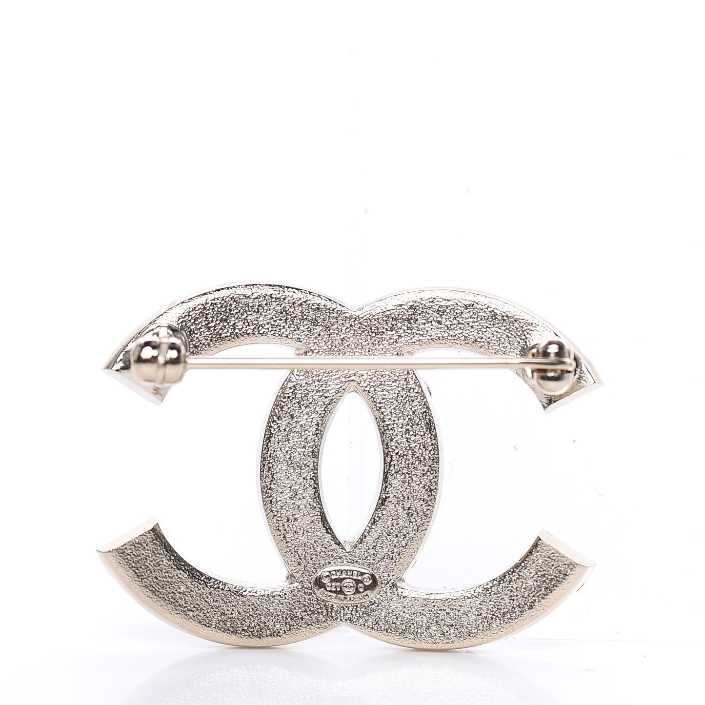 Crystal Palais Garnier CC Brooch Gold