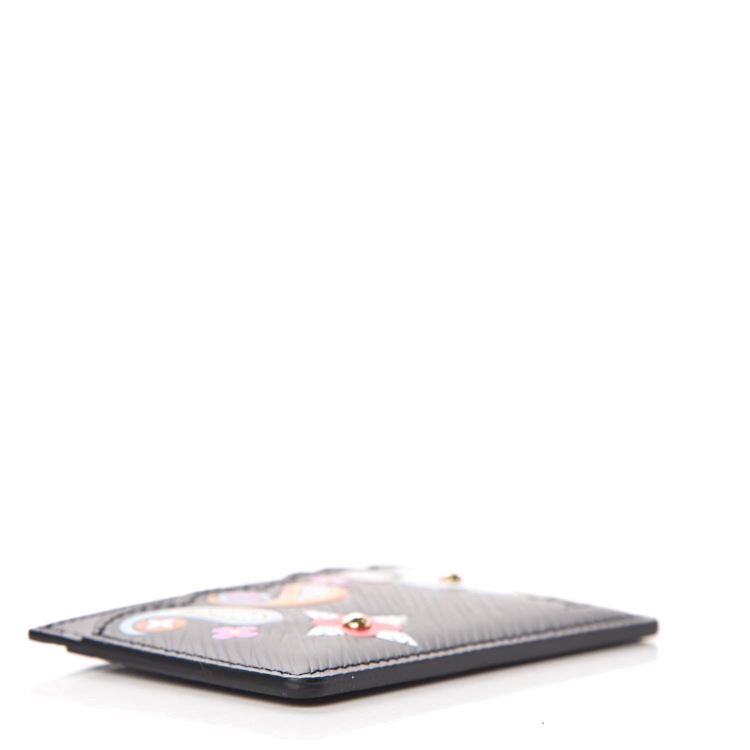 Louis Vuitton Epi Flower Remix Card Holder Black 4 of 8