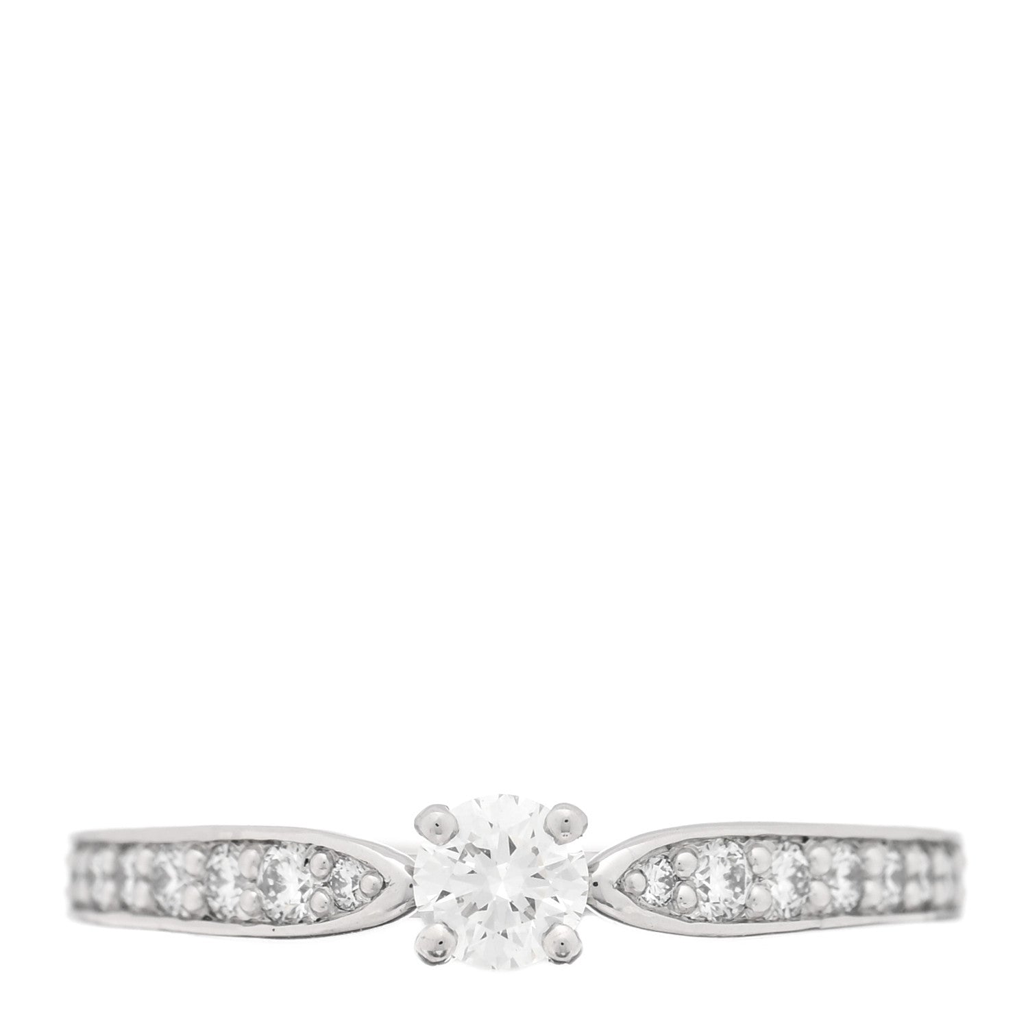 Tiffany Platinum Diamond .18ct Harmony Round Brilliant Engagement Ring 52 6 1 of 4
