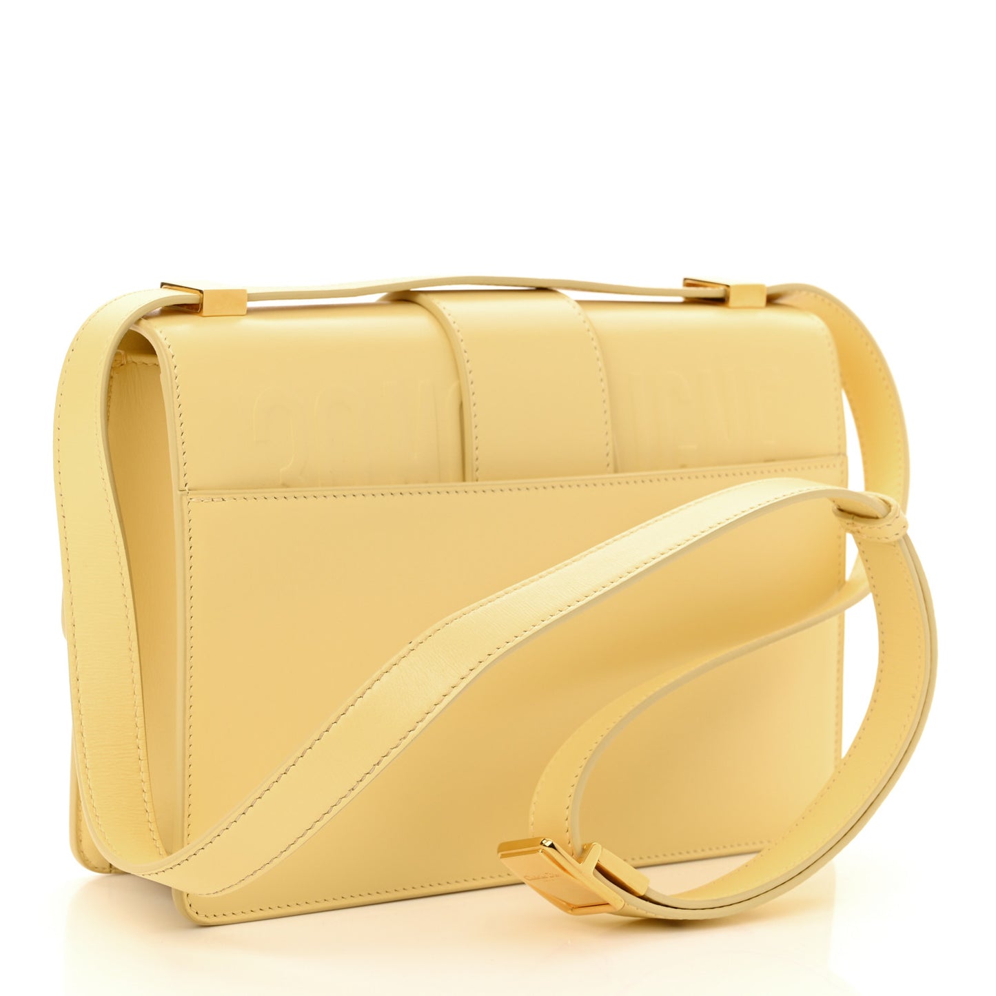 Calfskin 30 Montaigne Flap Bag Yellow
