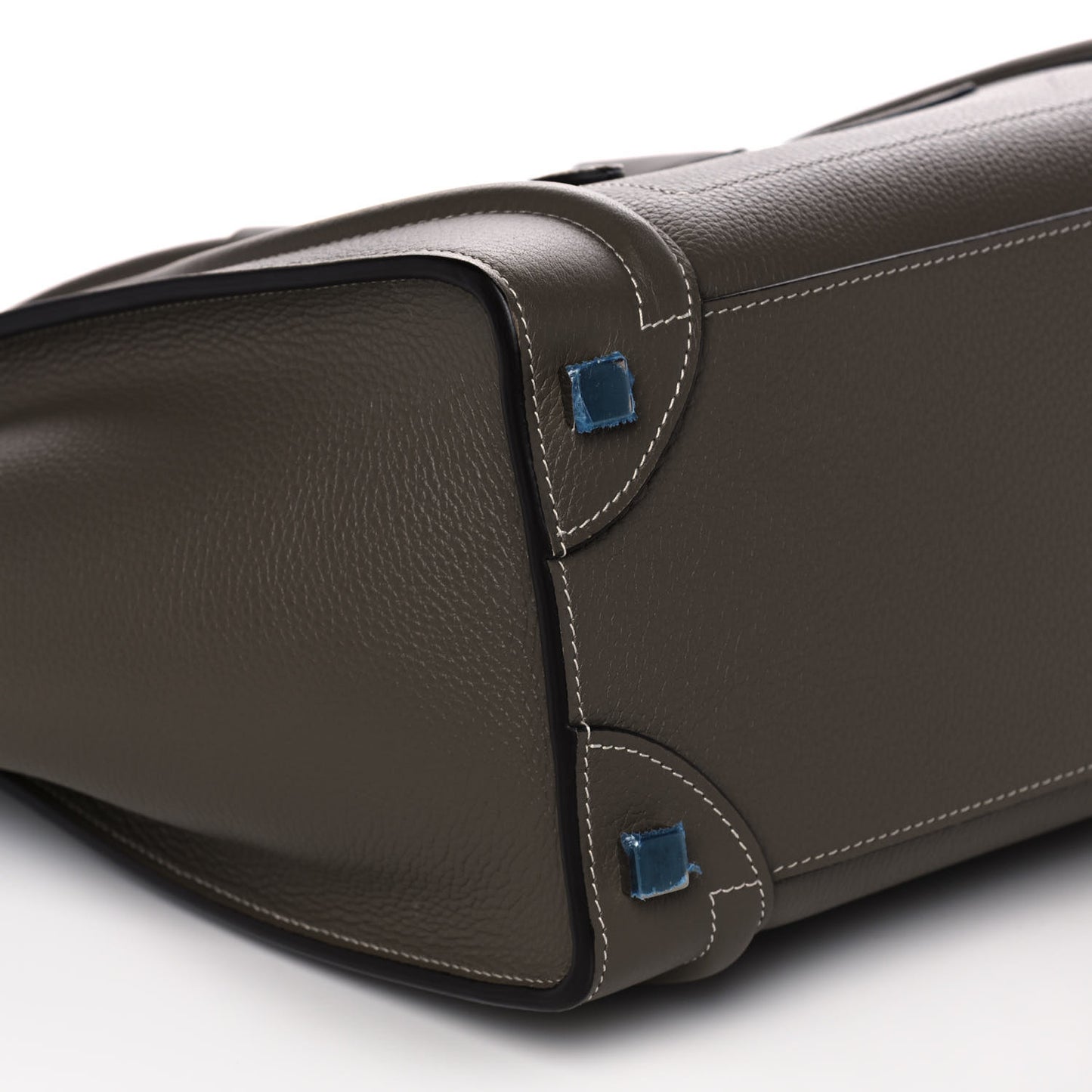 Drummed Calfskin Micro Luggage Souris