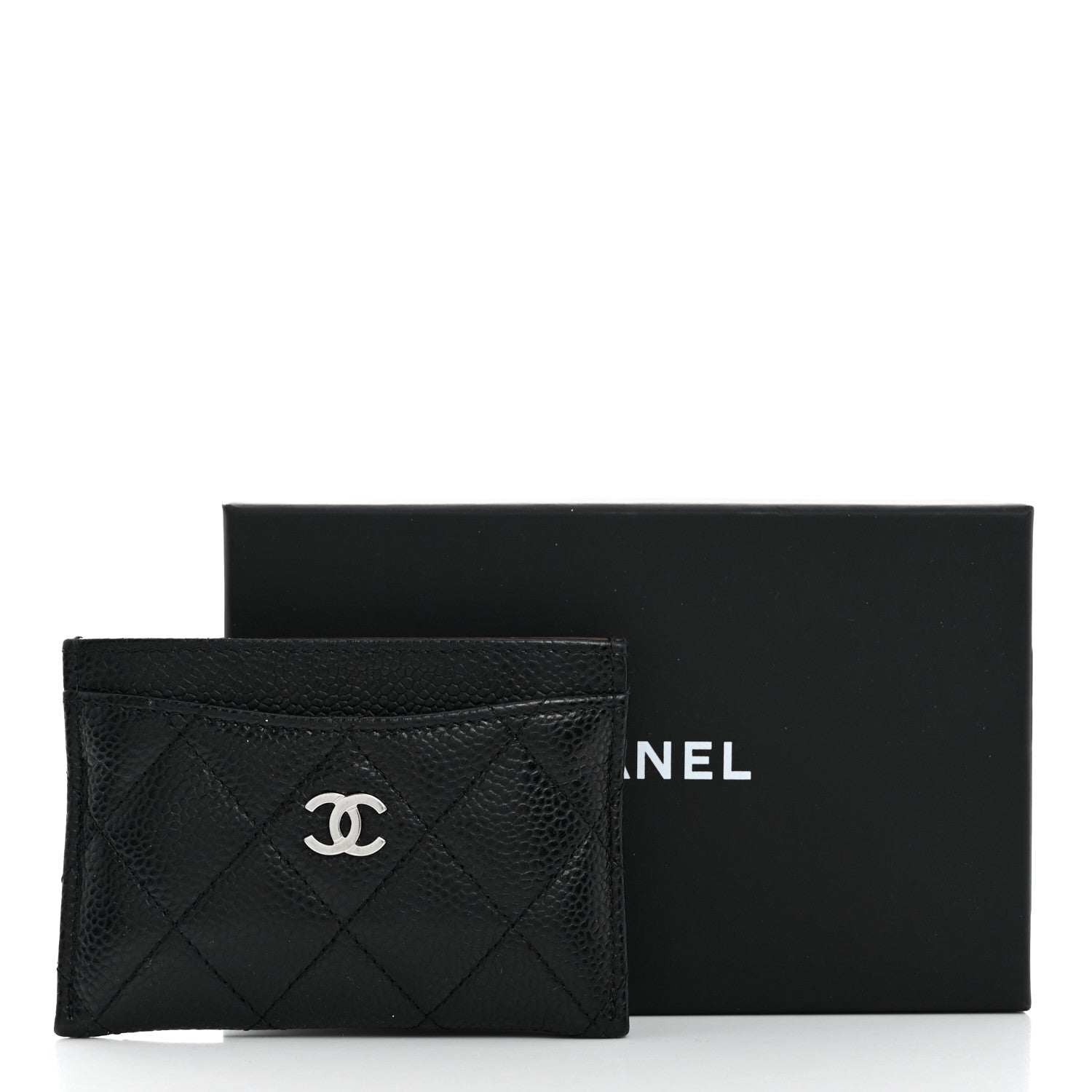 Chanel Caviar Quilted Card Holder Black 9 of 9