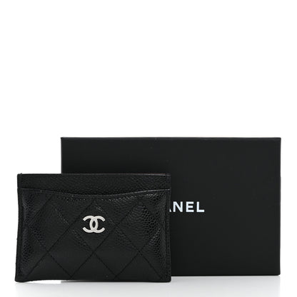 Chanel Caviar Quilted Card Holder Black 9 of 9
