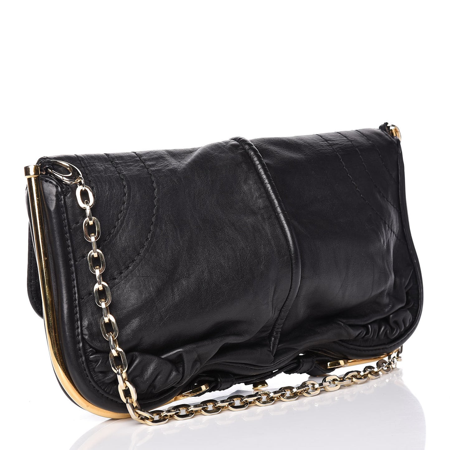Calfskin Arad Clutch Black