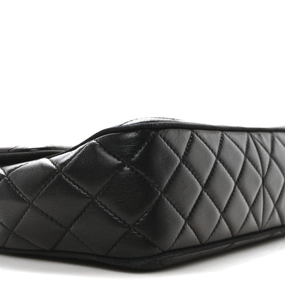 Chanel Lambskin Scallop Quilted Medium Pagoda Flap Black 9 of 10
