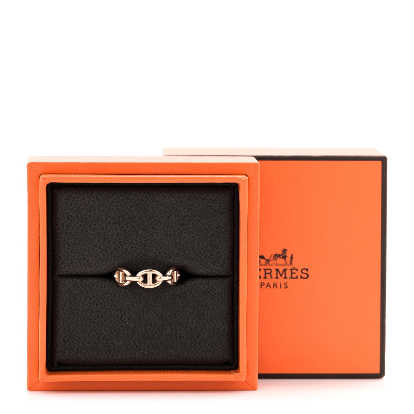 18K Rose Gold PM Chaine d'Ancre Enchainee Ring 51 5.75