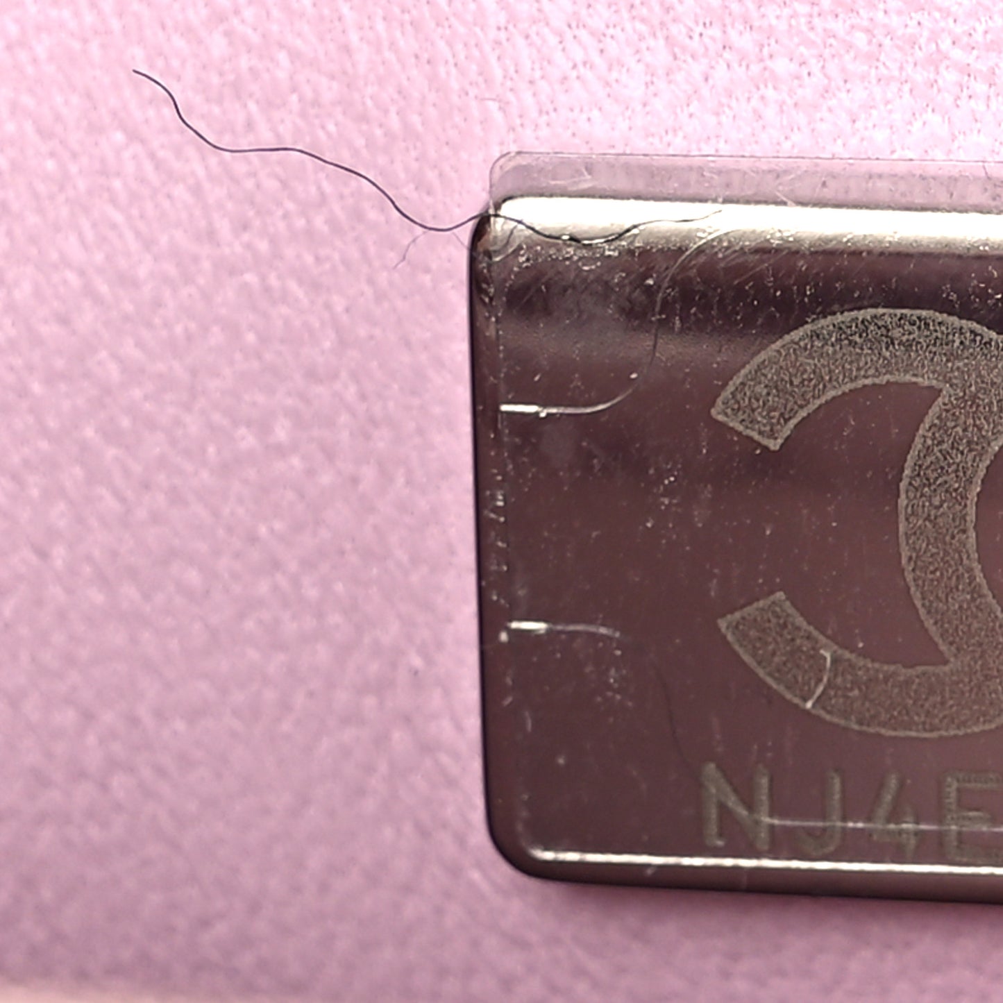 Iridescent Caviar Quilted Extra Mini Coco Handle Flap Light Pink