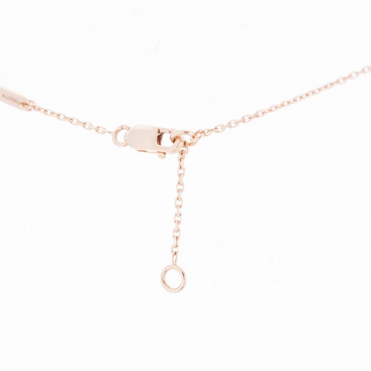 Van Cleef & Arpels 18K Rose Gold Carnelian Sweet Alhambra Heart Pendant Necklace 4 of 5