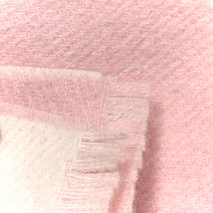 Chanel Cashmere CC Fringe Stole Pink White 6 of 6