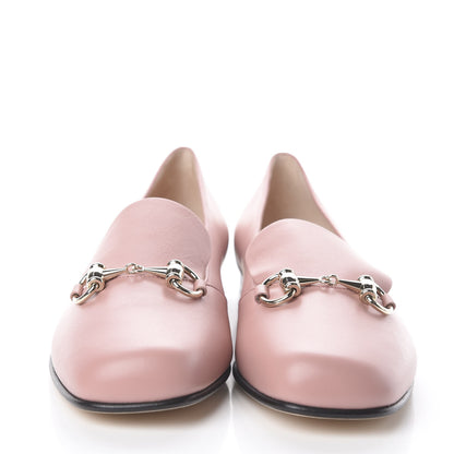Gucci Calfskin Horsebit Flats 37.5 Soft Pink 3 of 7