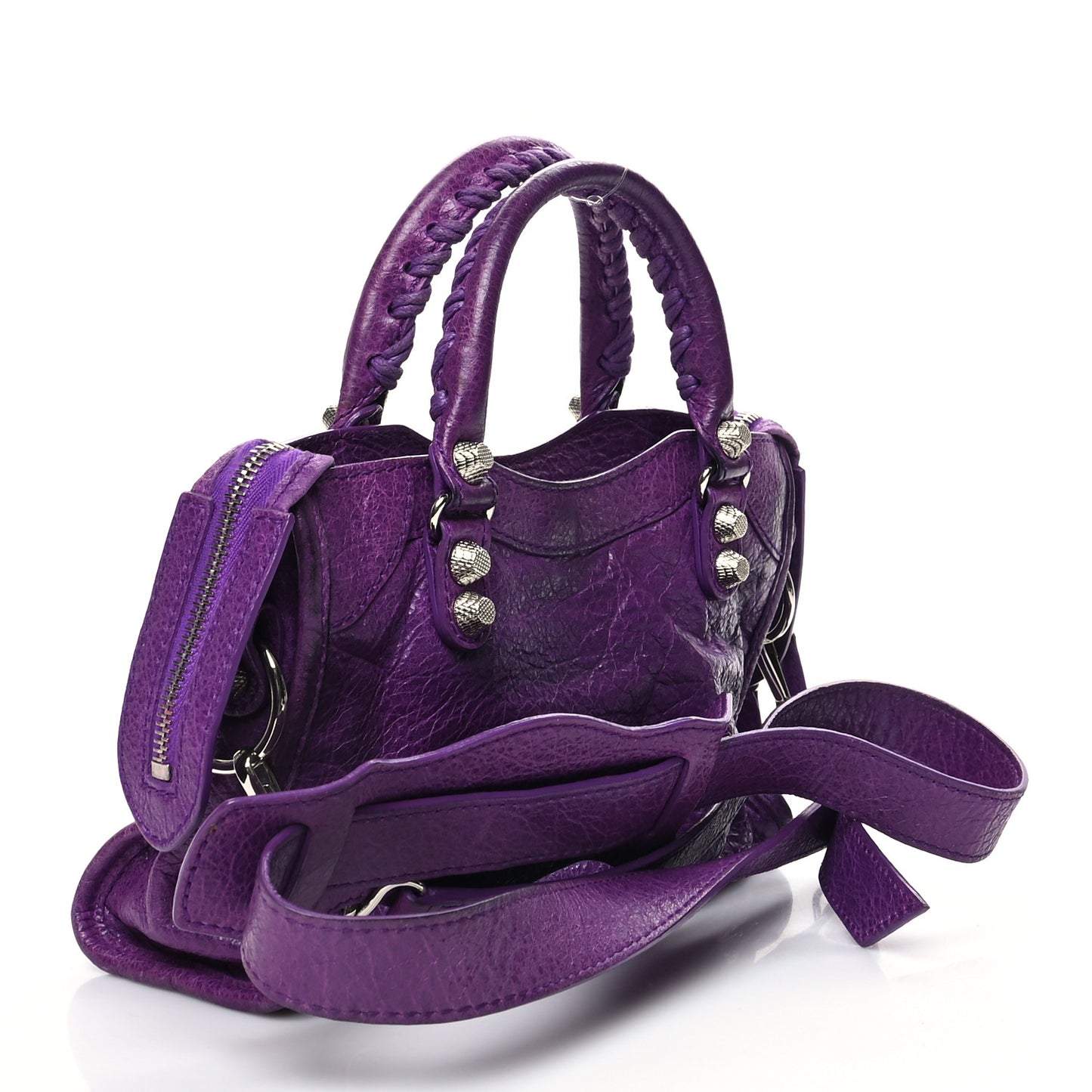 Agneau Giant 12 Silver Hardware Mini City Ultraviolet