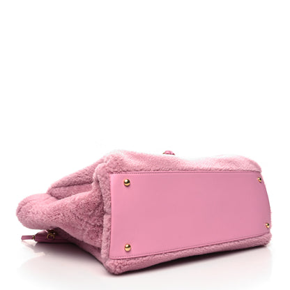 Chanel Shearling Lambskin Medium Deauville Tote Pink 4 of 14