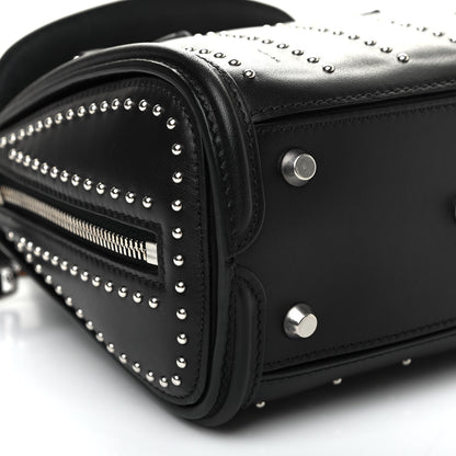 Alexander McQueen Calfskin Studded Mini Heroine Shoulder Bag Black 9 of 10