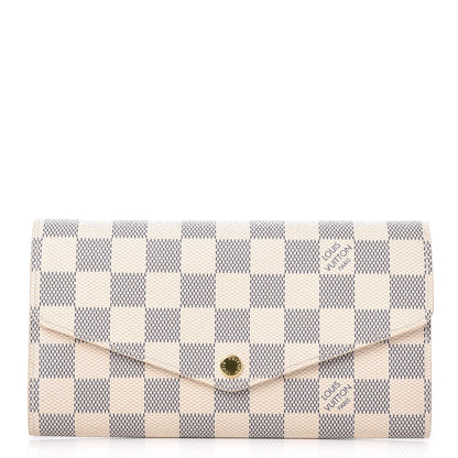 Louis Vuitton Damier Azur Sarah Wallet NM 1 of 7