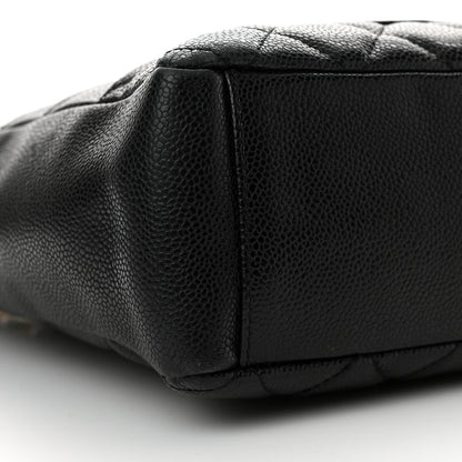 Chanel Caviar Quilted Petit Shopping Tote PST Black 9 of 13