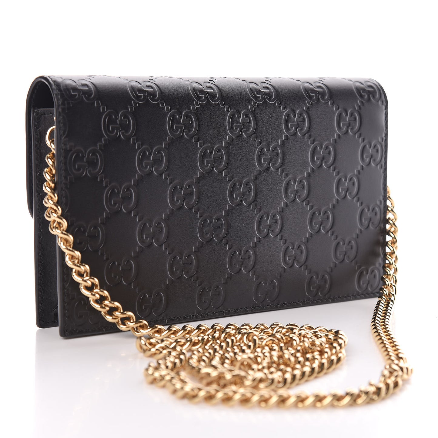 Guccissima Icon Chain Wallet Black