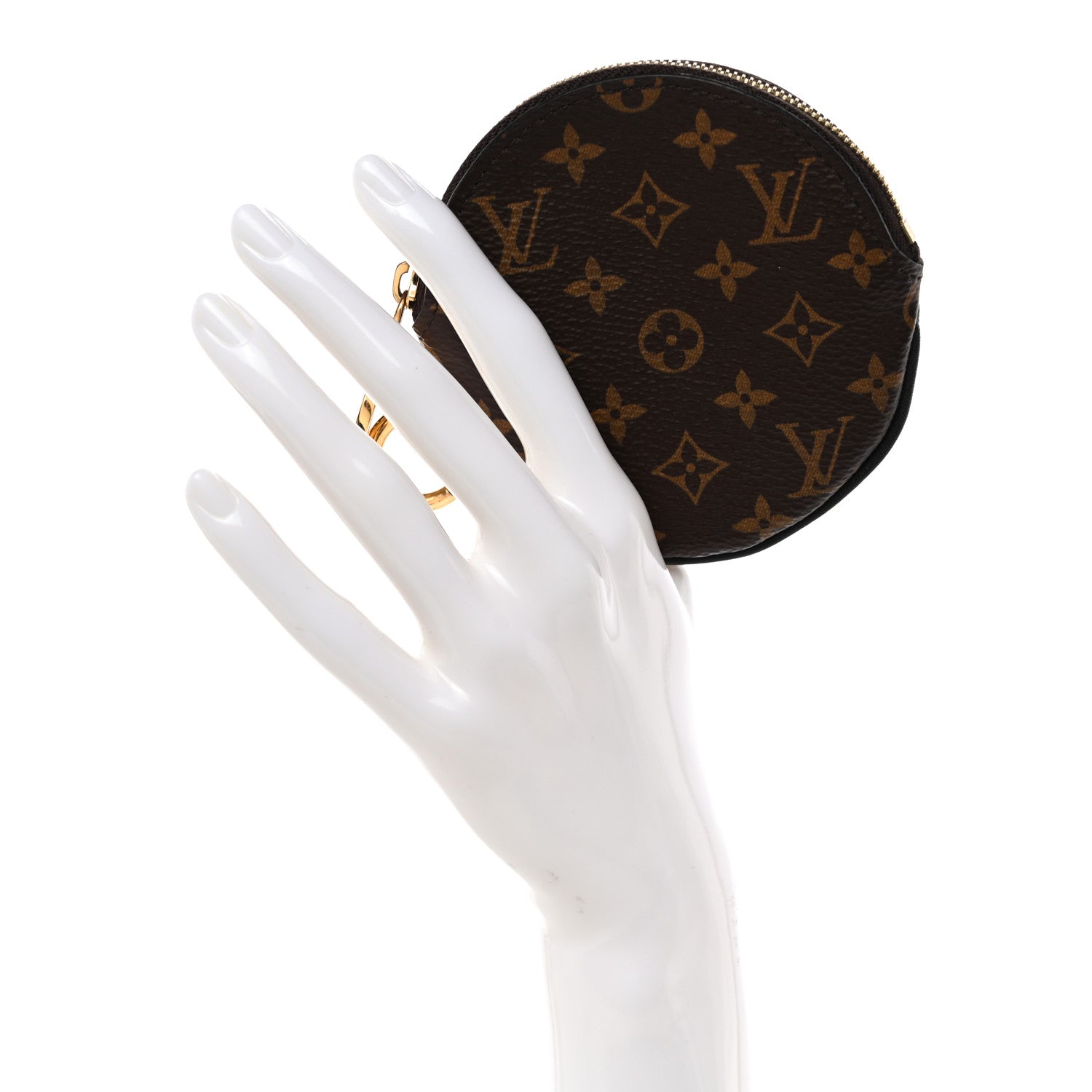 Louis Vuitton Mini Monogram Trio Pouch Round Coin Purse 2 of 6
