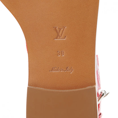 Louis Vuitton Monogram Escale Palma Flat Sandals 39 Rouge 8 of 8