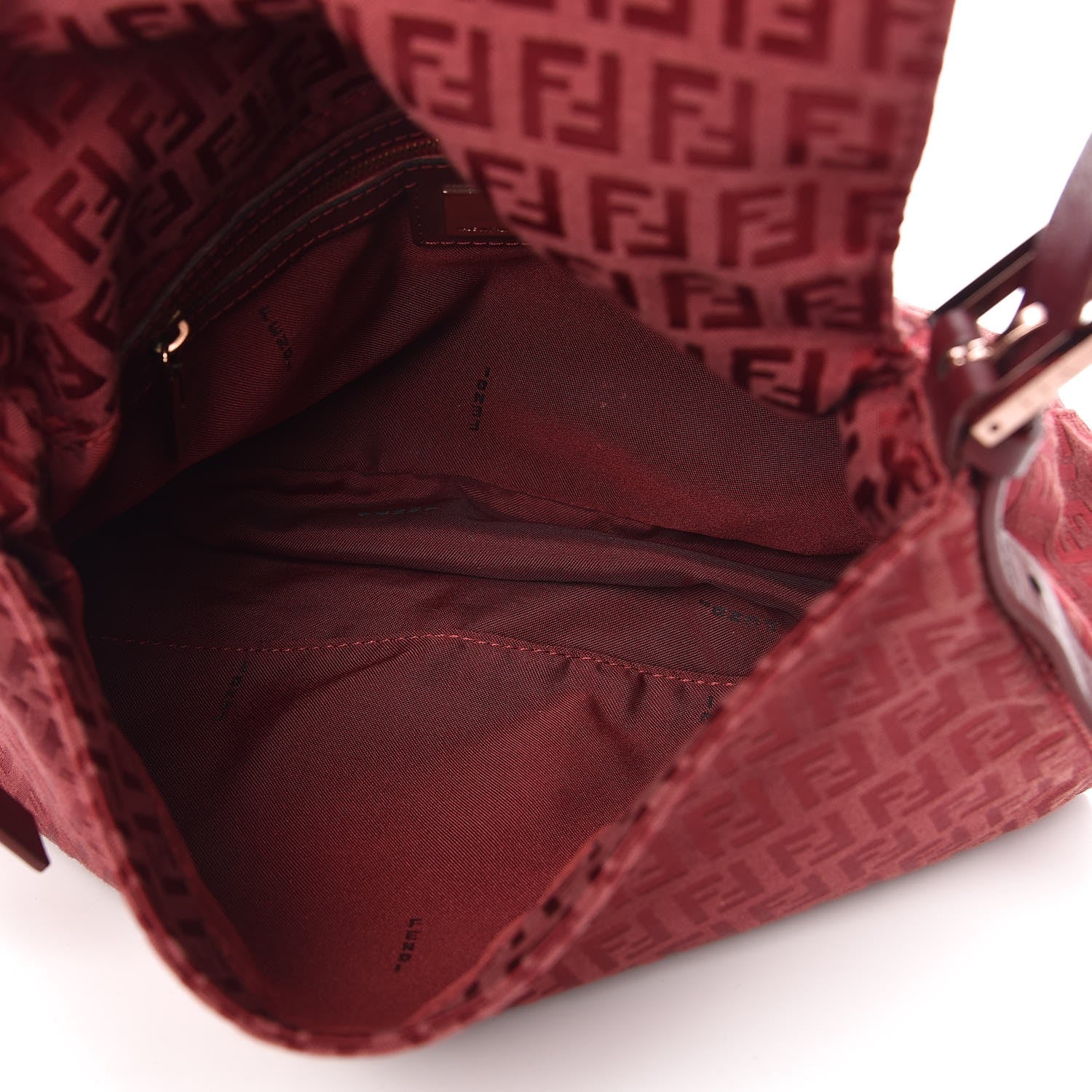 Fendi Zucchino Mama Baguette Red 5 of 7
