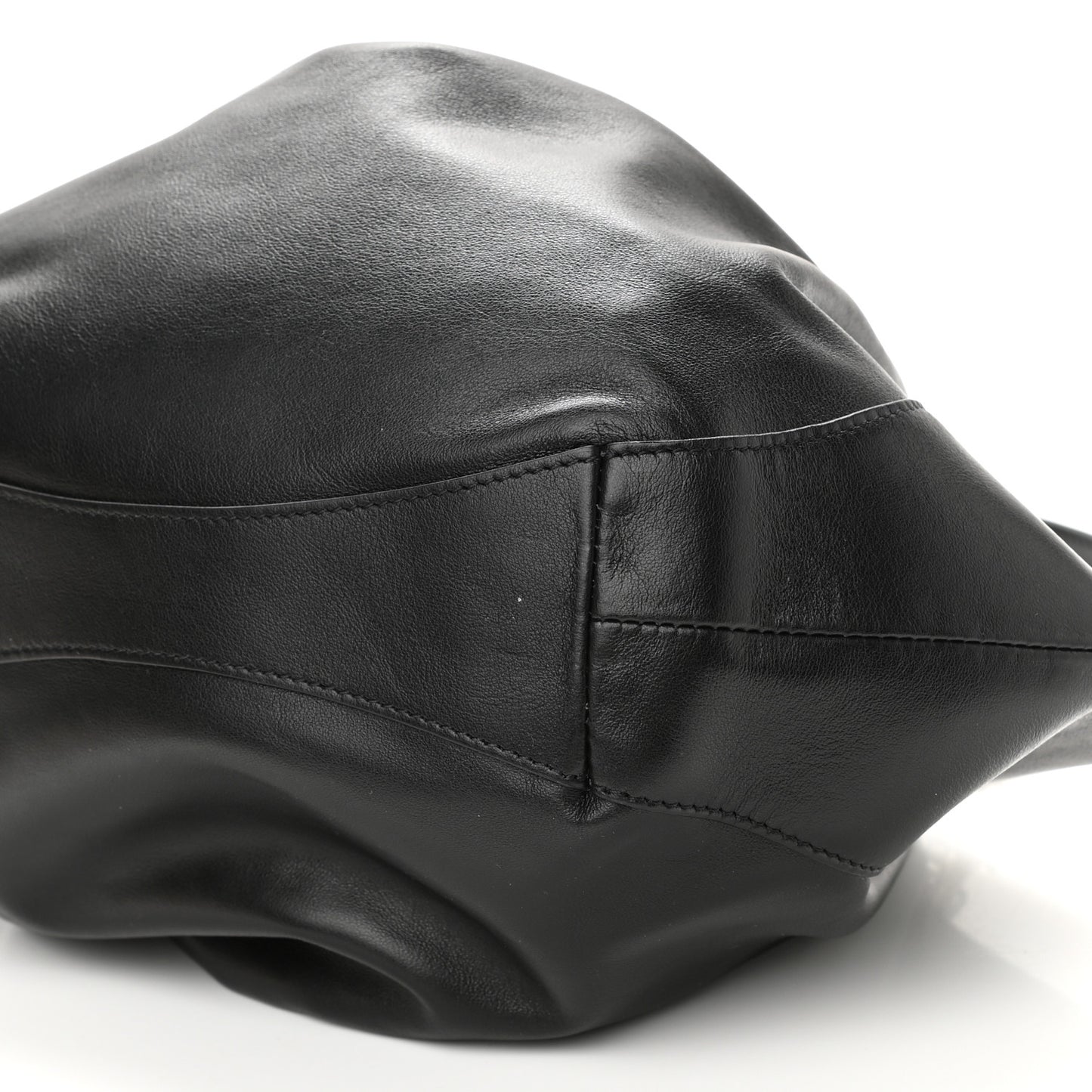 Calfskin Kenny Shoulder Bag Black