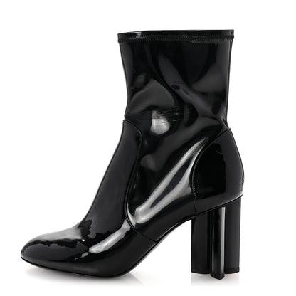 Louis Vuitton Patent Uniformes Silhouette Ankle Boots 39.5 Black 1 of 9