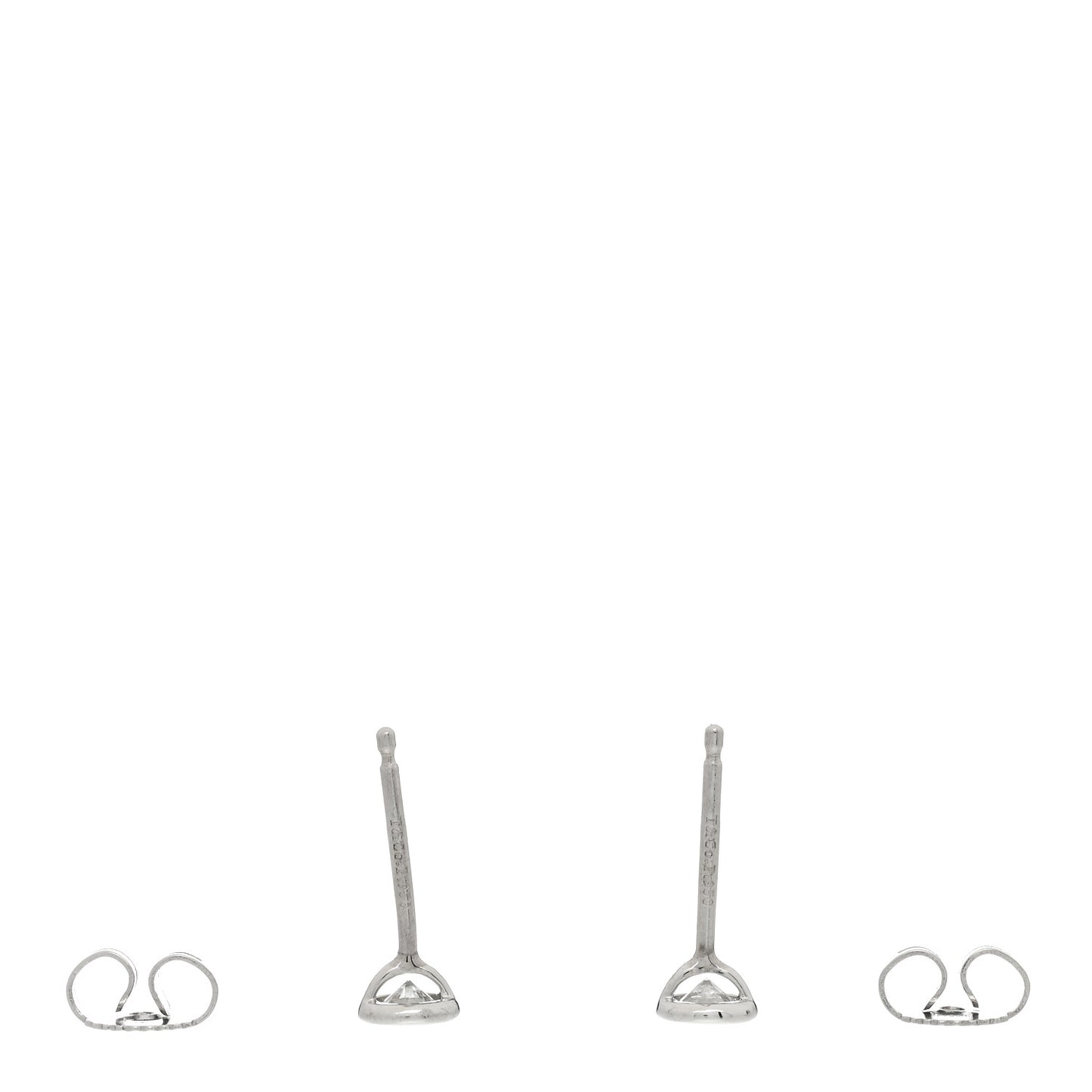 Platinum Diamond .34ctw Elsa Peretti Diamonds By The Yard Earrings