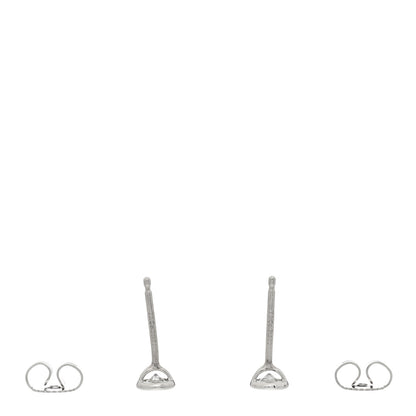 Tiffany Platinum Diamond .34ctw Elsa Peretti Diamonds By The Yard Earrings 3 of 5