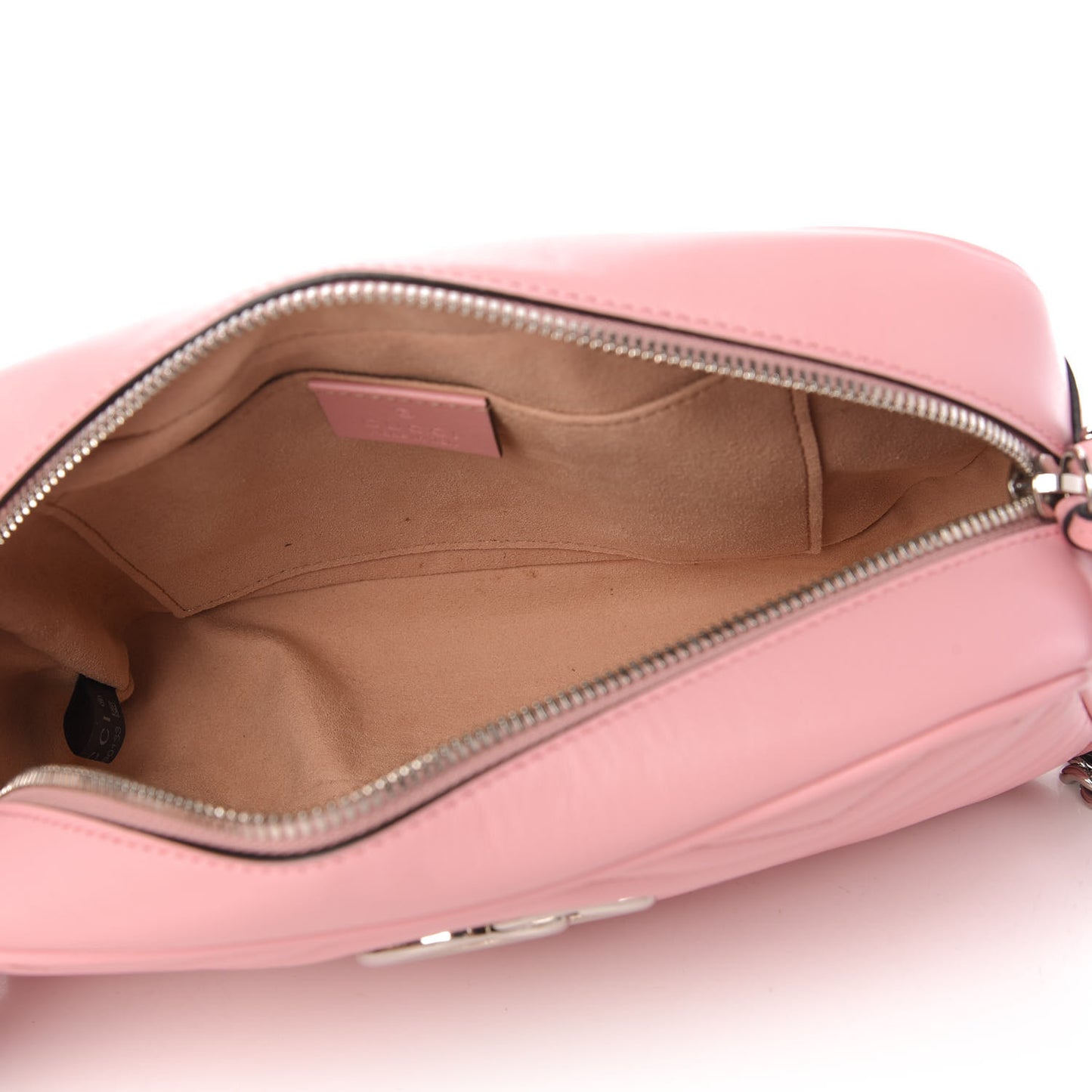 Calfskin Matelasse Small GG Marmont Chain Shoulder Bag Wild Rose