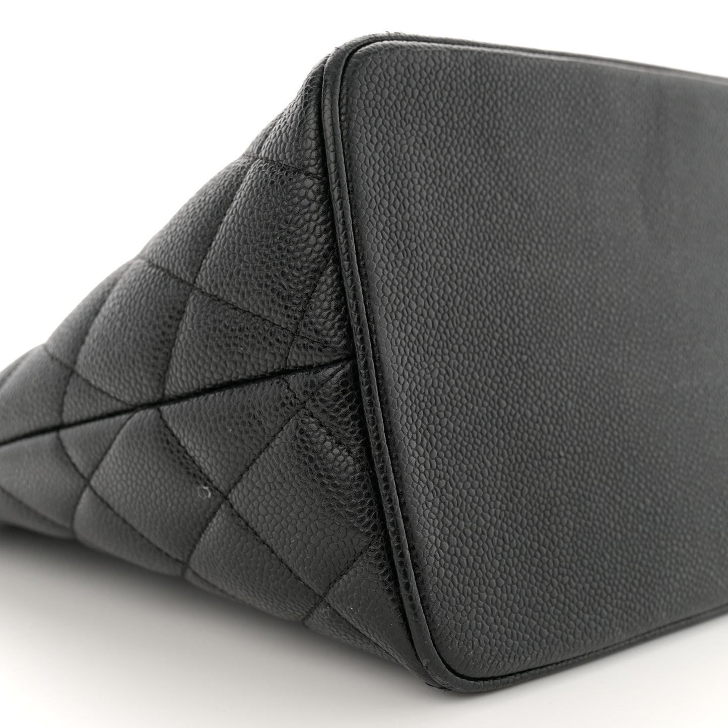 Caviar Quilted Medallion Tote Black