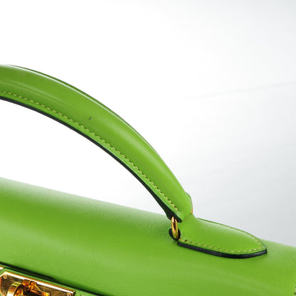 Hermes Veau Gulliver Kelly Retourne 32 Vert Cru 26 of 27