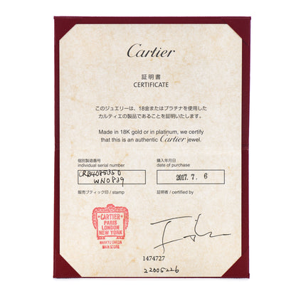 Cartier Platinum 3.5mm LOVE Wedding Band Ring 50 5.25 5 of 5