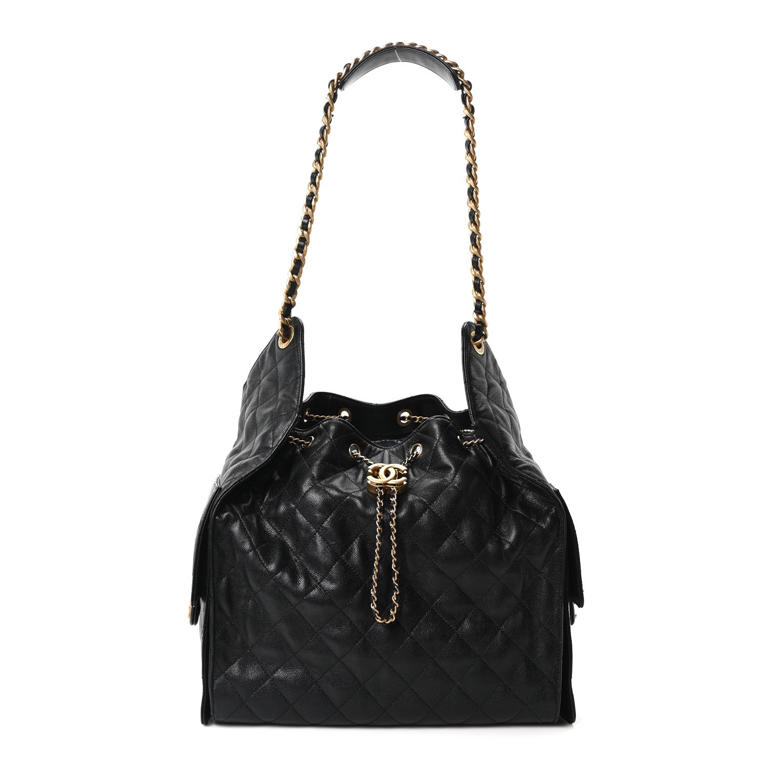 Chanel Caviar Quilted Medium Chanel 25 Handbag Black 1 of 12