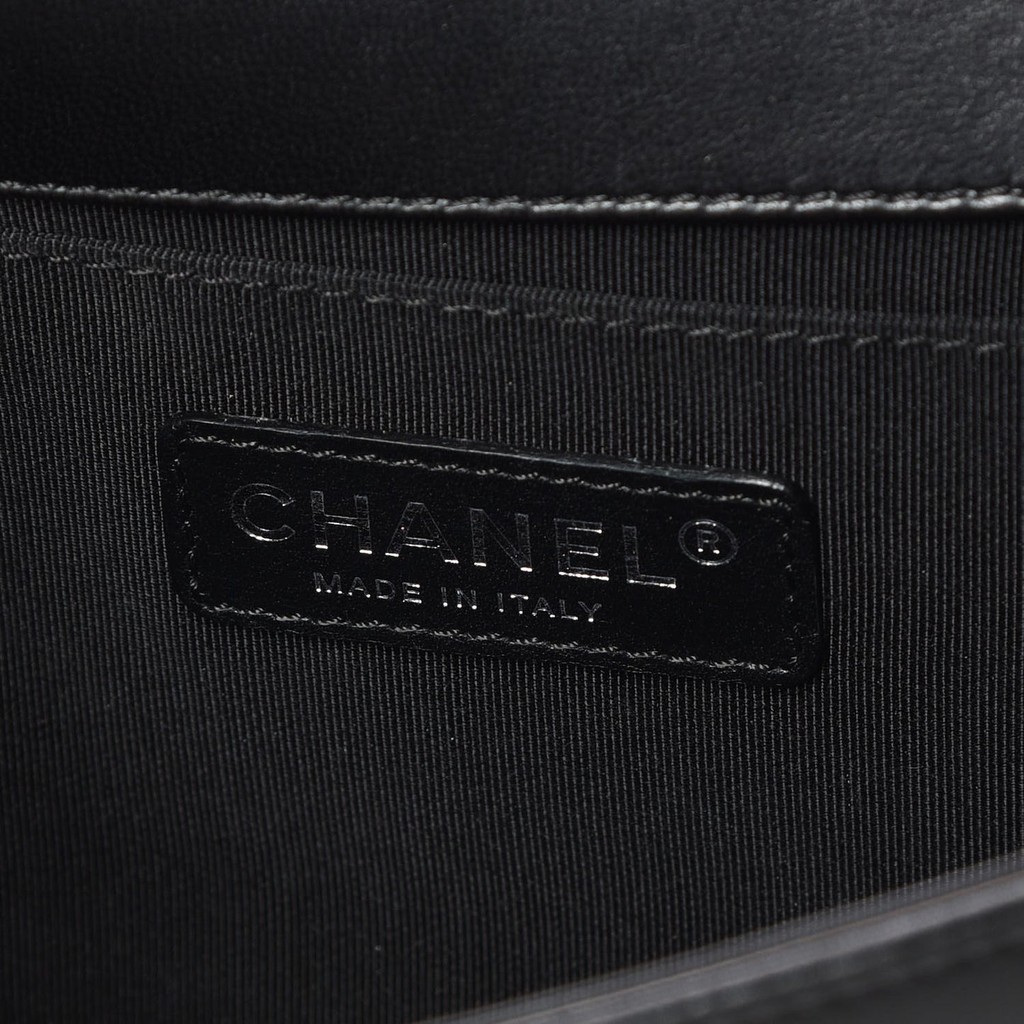 Lambskin Quilted Medium Boy Flap Black
