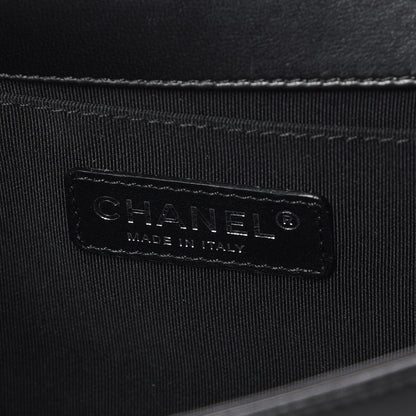 Chanel Lambskin Quilted Medium Boy Flap Black 8 of 11
