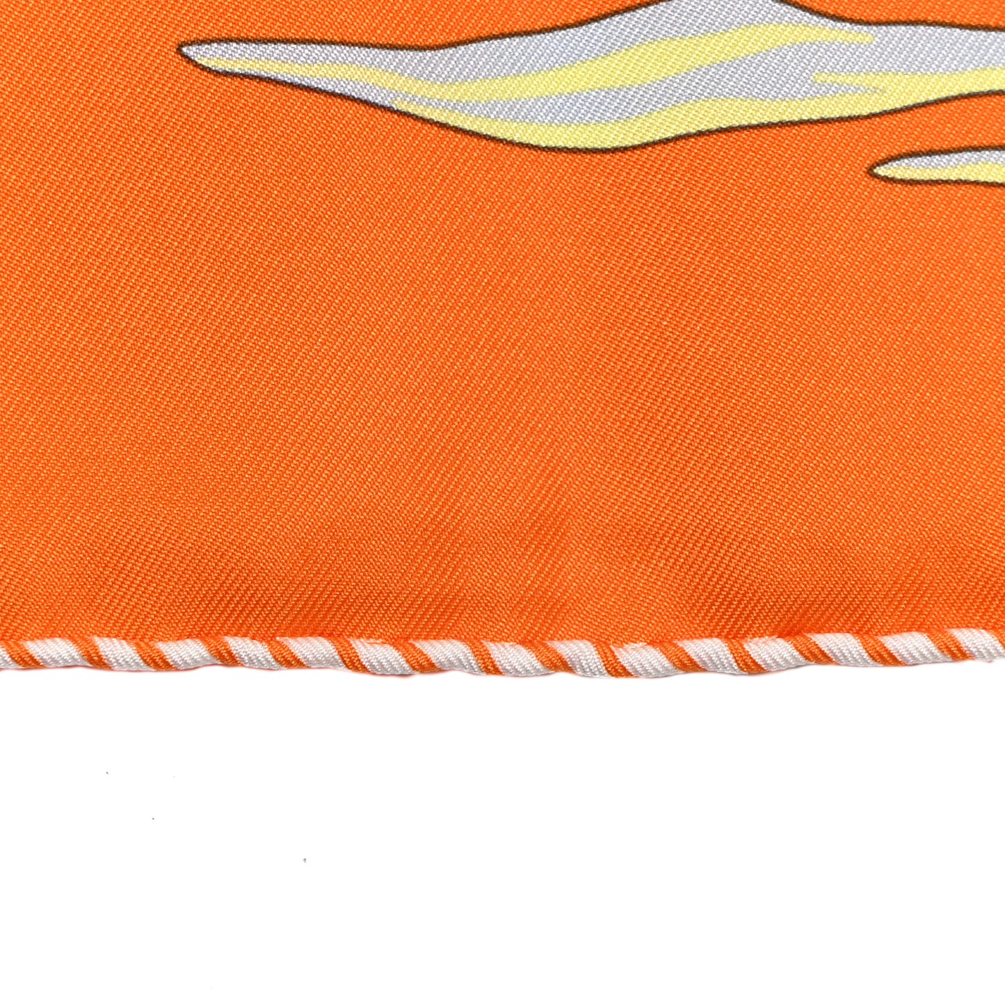 Silk Sur Mon Nuage Scarf 90 Orange Gris Clair Multicolore