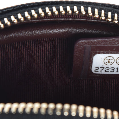 Chanel Caviar Quilted Zip Around Classic Coin Purse Black 7 of 8