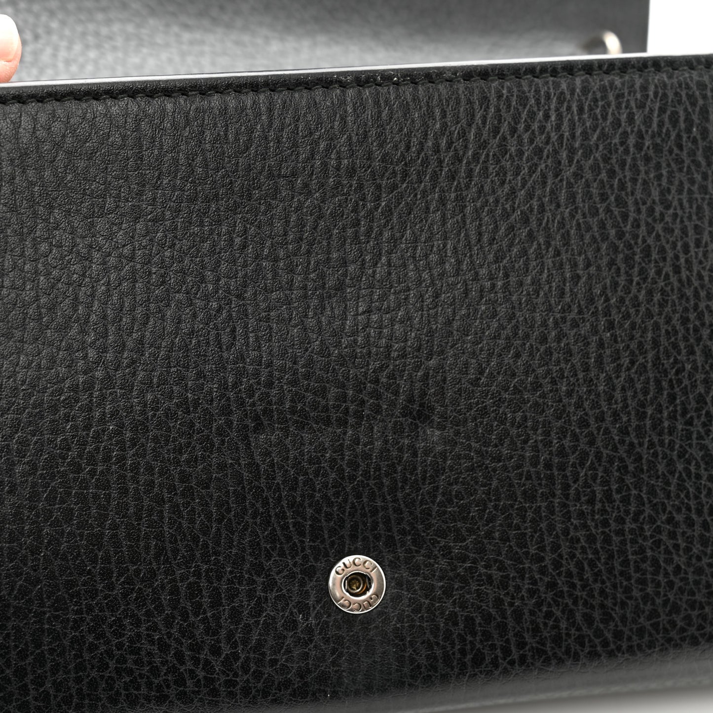 Calfskin Mini Dionysus Chain Wallet Black