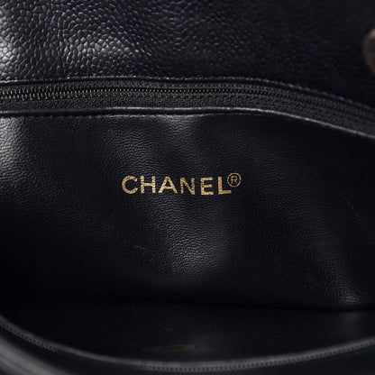 Chanel Caviar CC Shoulder Bag Black 6 of 13
