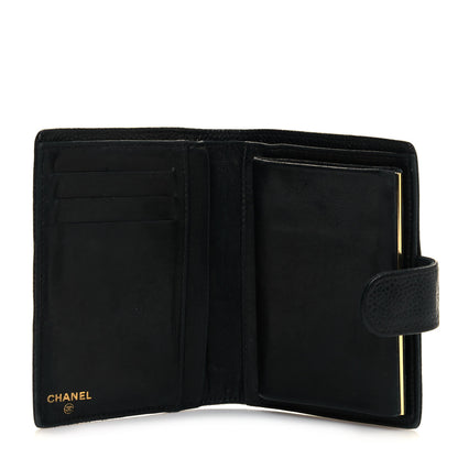 Chanel Caviar Timeless CC Compact French Wallet Black 5 of 12