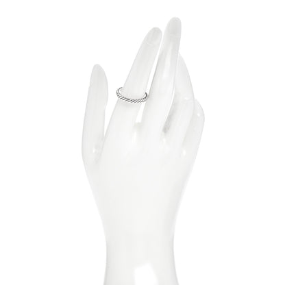 David Yurman Sterling Silver Cable Classics Band Ring 54 6.75 2 of 4