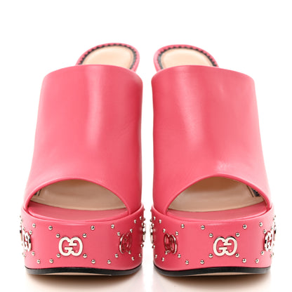 Gucci Malaga Kid Janaya 150mm Platform Sandals 37 Rhodamine Pink 2 of 9