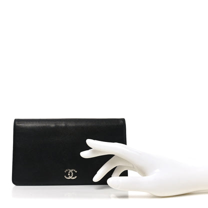 Chanel Caviar Sevruga Yen Wallet Black 2 of 9