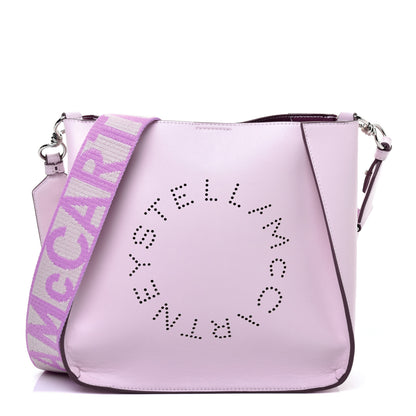 Stella McCartney Eco Alter Nappa Perforated Logo Mini Crossbody Lilac 1 of 9