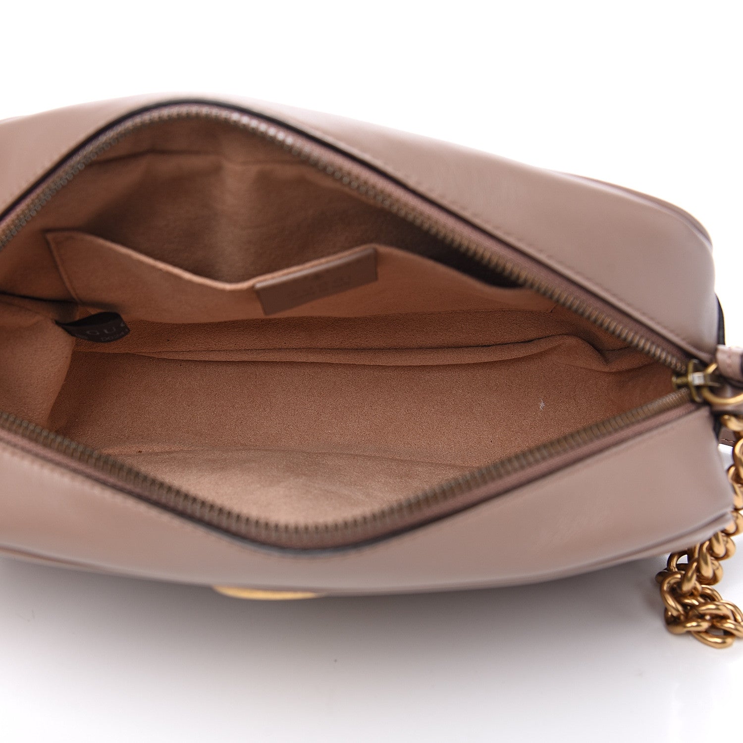 Gucci Calfskin Matelasse Small GG Marmont Chain Shoulder Bag Porcelain Rose 4 of 11