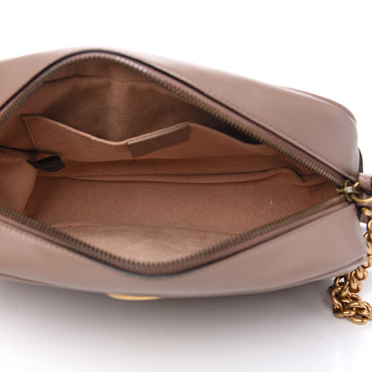 Gucci Calfskin Matelasse Small GG Marmont Chain Shoulder Bag Porcelain Rose 4 of 11