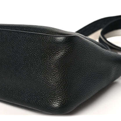 Prada Vitello Daino Soft Mini Zippered Top Handle Bag Black 9 of 9