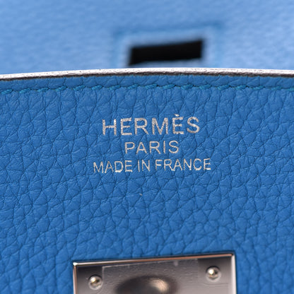 Hermes Togo Verso Birkin 35 Bleu Zanzibar Malachite 20 of 37